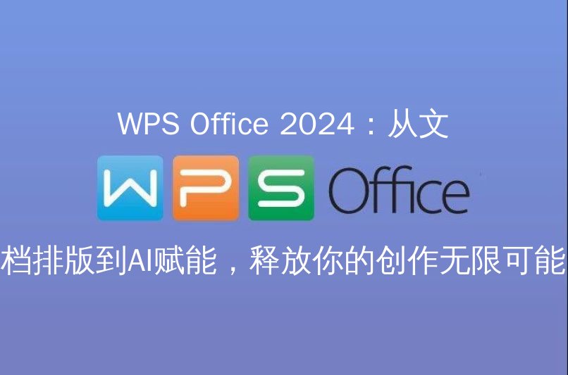 WPS Office 2024 精美文档排版界面